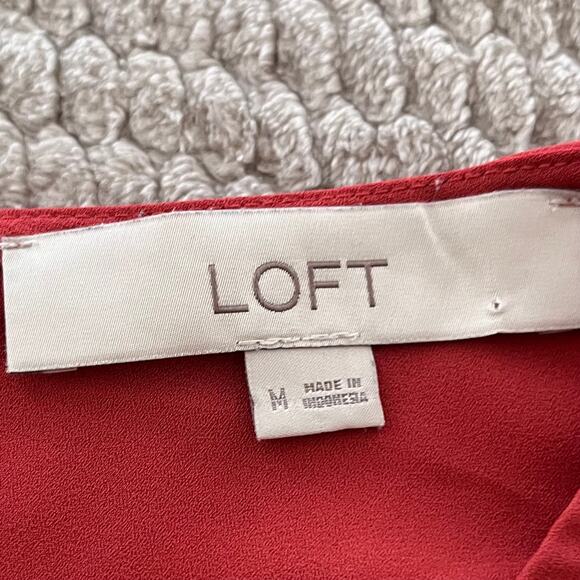 Loft Women’s Long Bell Sleeve‎ Pullover Blouse Top Size M - Picture 3 of 5